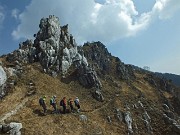 Cima e Passo del Fò dalla Cresta di Giumenta EEA il 6 aprile 2014 - FOTOGALLERY